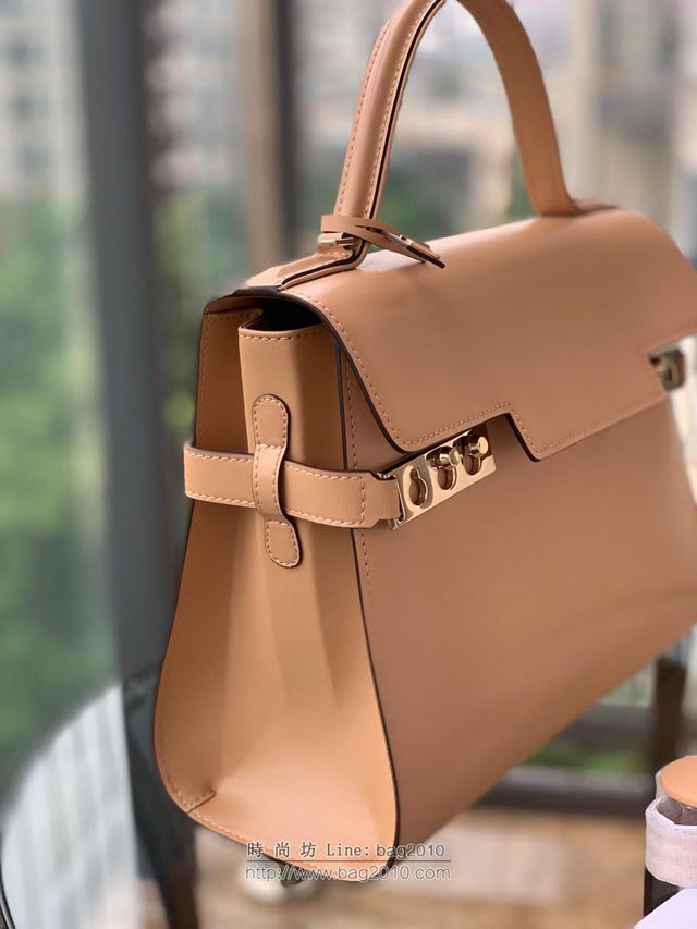 DELVAUX女包 比利時品牌 Tempete手袋 柔軟牛皮 德爾沃女手提包 中號手拎包 Delvaux單肩斜挎包 TP0028奶茶  fcs1236